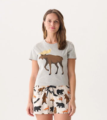 Little Blue House Wildlife Women’s Sleep Shorts